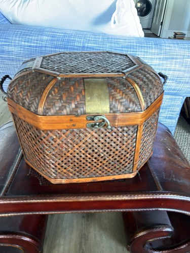 Vintage bamboo woven - woven, rattan