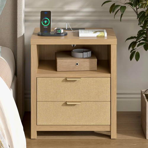 Nightstand with charging - with,
