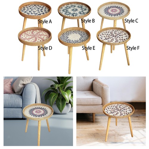 End table rattan side - end,